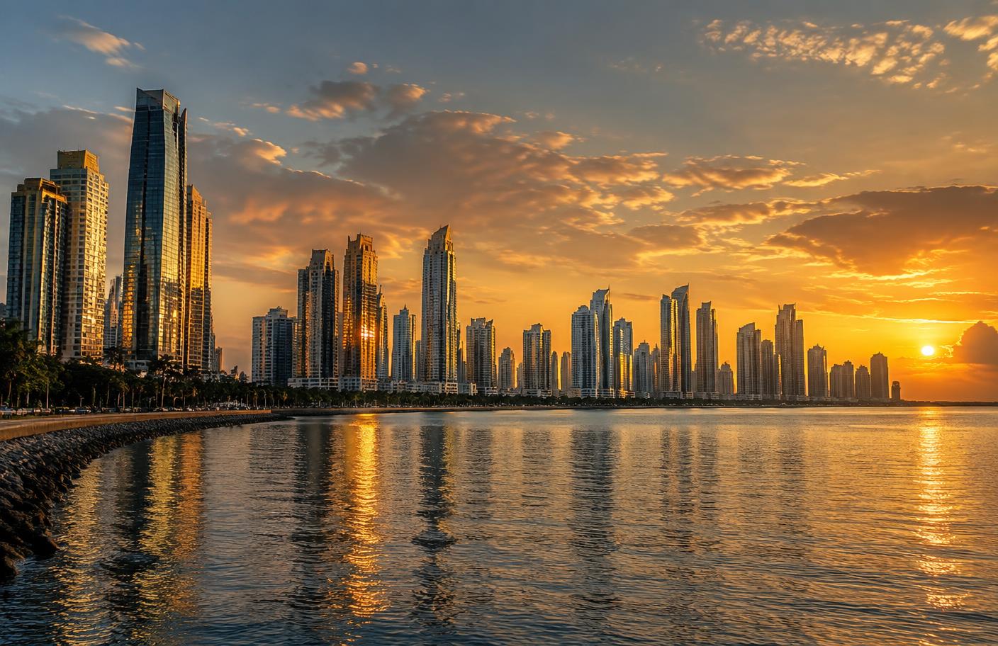 Ciudad de Panamá al atardecer
